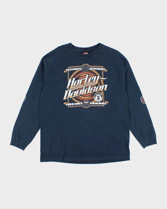 Vintage Harley Davidson Graphic Long-sleeve T-Shirt - XL sold by Rokit