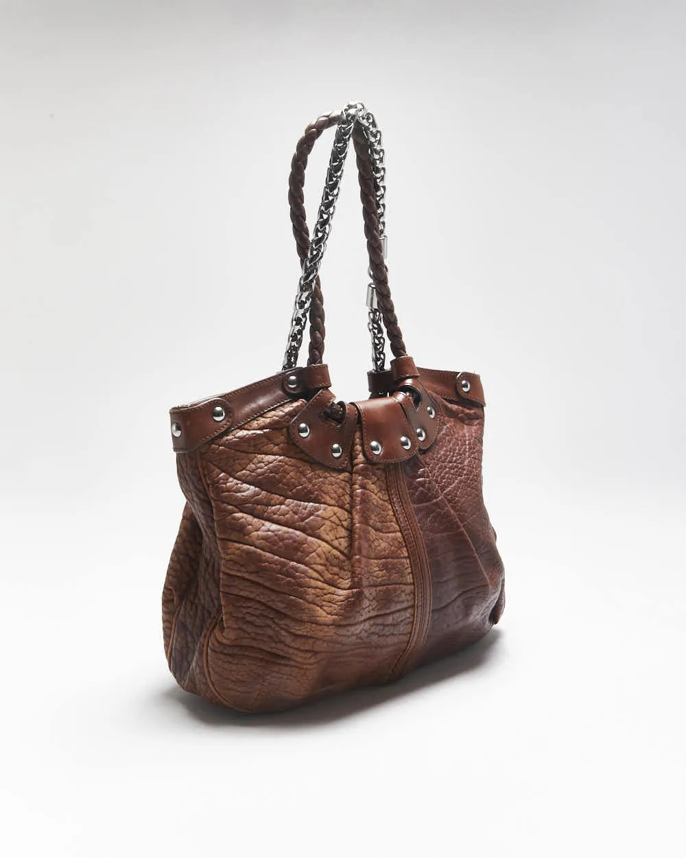 Vintage Salvatore Ferragamo Brown Leather Handbag sold by Rokit product image thumbnail 2