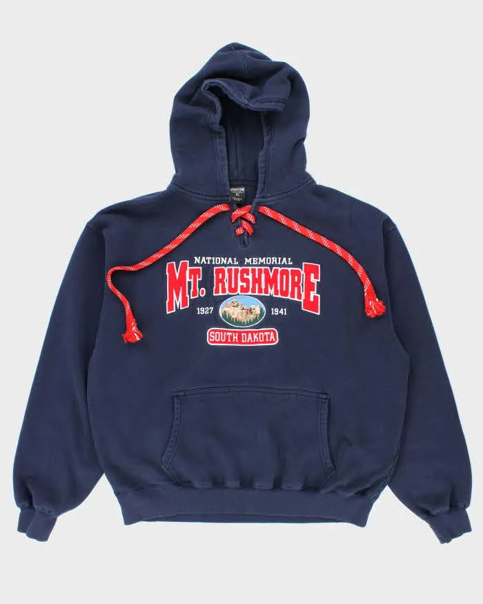 Vintage Mount Rushmore Embroidered Oversized Hoodie - XL sold by Rokit