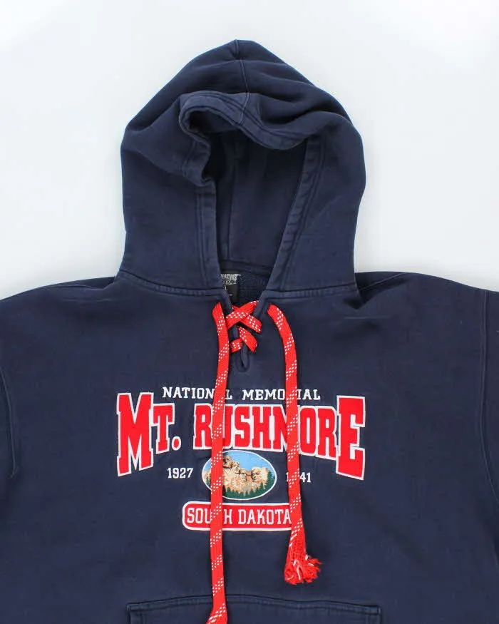 Vintage Mount Rushmore Embroidered Oversized Hoodie - XL sold by Rokit product image thumbnail 3