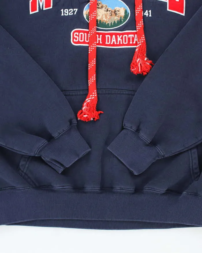 Vintage Mount Rushmore Embroidered Oversized Hoodie - XL sold by Rokit product image thumbnail 4