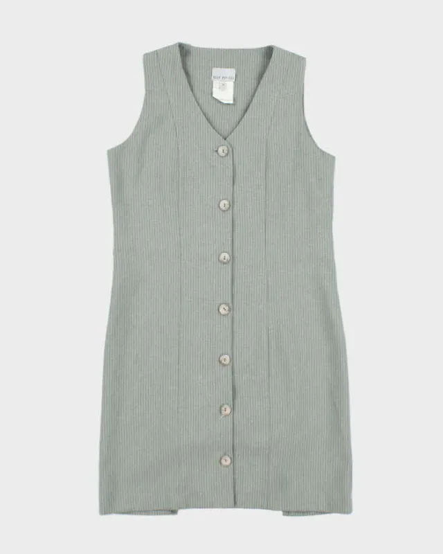 Vintage 90s Suzy Button-Up Pin Stripe Dress - S sold by Rokit