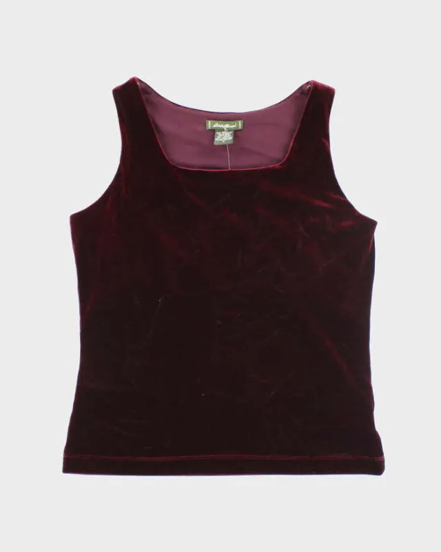 Vintage 90s Eddie Bauer Velvet Cami - S made by Eddie Bauer