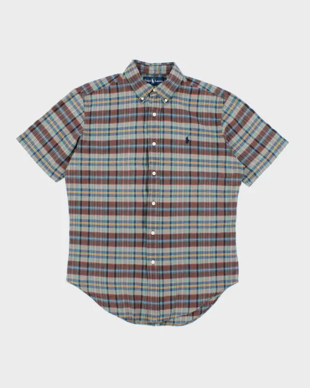 Vintage 2000's Polo Ralph Lauren Patterned Short Sleeve Shirt - M sold by Rokit
