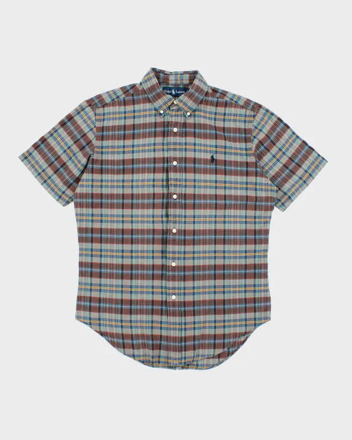 Vintage 2000's Polo Ralph Lauren Patterned Short Sleeve Shirt - M sold by Rokit