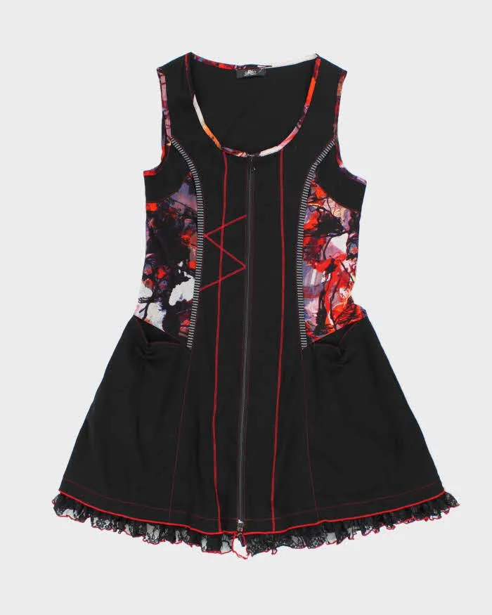 Vintage Y2k 00s miss Nikky Double Zip Dress - M sold by Rokit