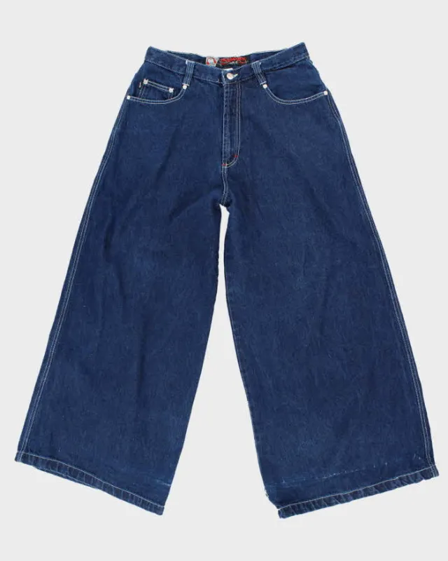 Vintage 90's Snakeyes Ultra Wide Leg Dark Wash Jeans - W30 L29 made by Rokit