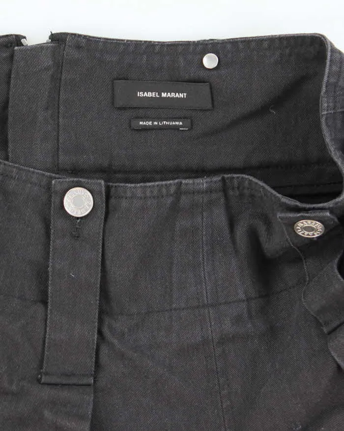 Vintage Isabel Marant High Waisted Dark Wash Denim Shorts - W26 L4 sold by Rokit product image thumbnail 3