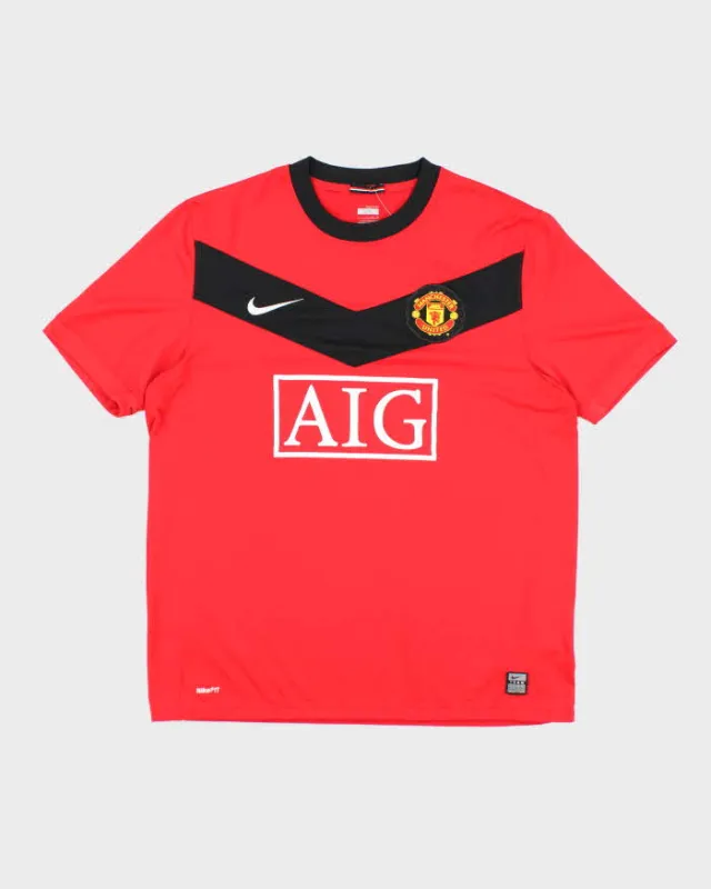 Nike Manchester United 2009/10 Home Football Shirt - L sold by Rokit