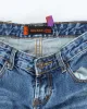 Vintage Y2K Sen Baolong Studded Slim Flared Jeans - W24 L32 sold by Rokit