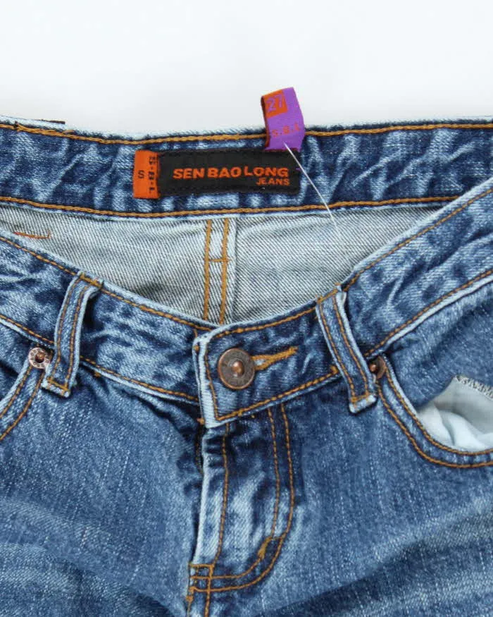 Vintage Y2K Sen Baolong Studded Slim Flared Jeans - W24 L32 sold by Rokit product image thumbnail 5