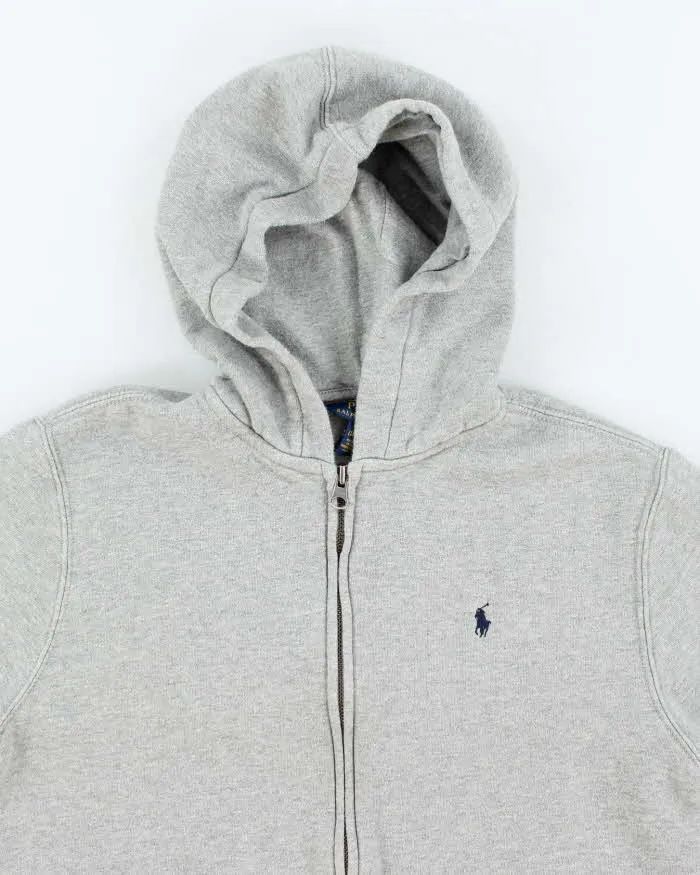 Vintage Women's Ralph Lauren Lightweight Zip Up Hoodie - L sold by Rokit product image thumbnail 3