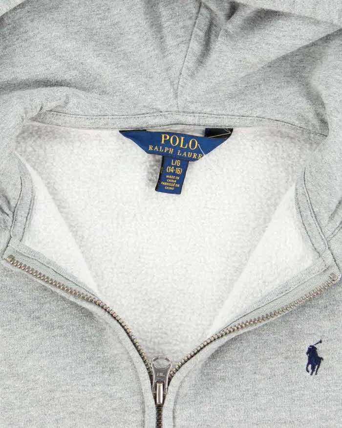 Vintage Women's Ralph Lauren Lightweight Zip Up Hoodie - L sold by Rokit product image thumbnail 5