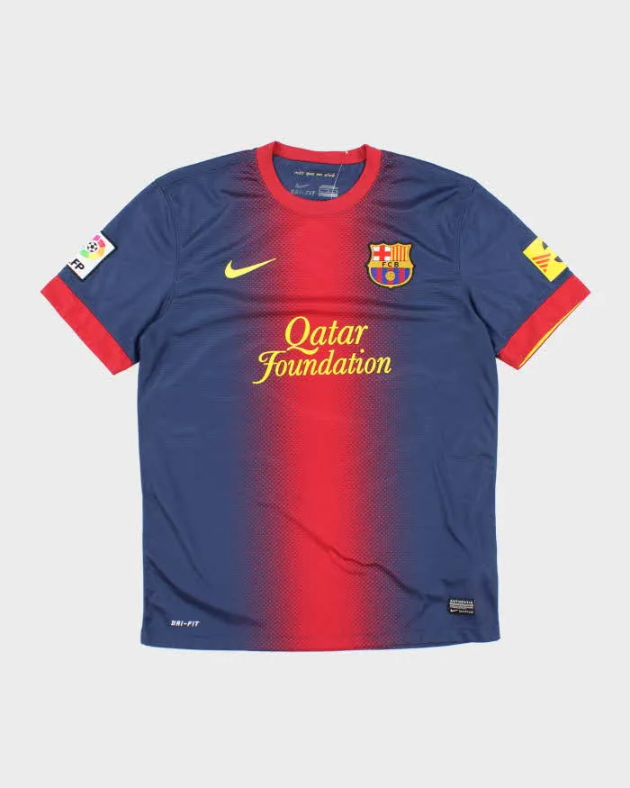 Nike Barcelona FC 2013/14 Home Football Shirt - M sold by Rokit
