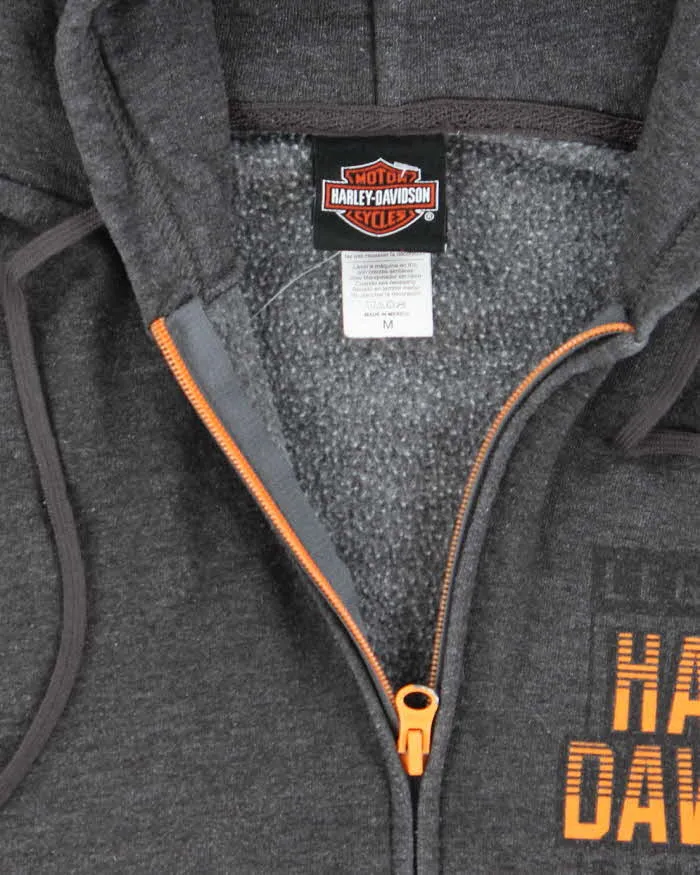 Vintage Y2K Harley Davidson Graphic Print Zip Up Hoodie - M sold by Rokit product image thumbnail 5