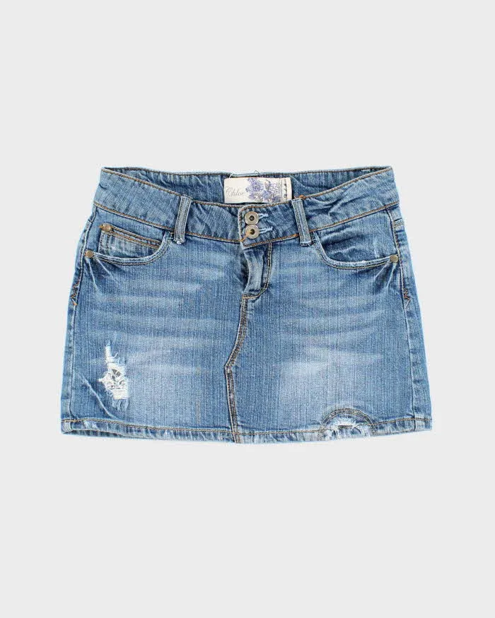 Vintage Y2k 00s Chloe Denim Skirt - W28 sold by Rokit