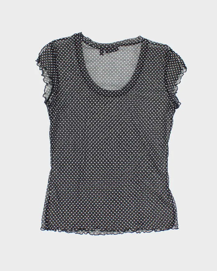 Vintage Y2k 00s Mexx Polka Dot Mesh Top - M sold by Rokit product image thumbnail 2