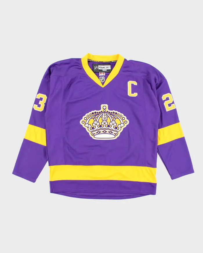 Vintage LA Kings NHL Crown Logo Retro Hockey Jersey - XL sold by Rokit