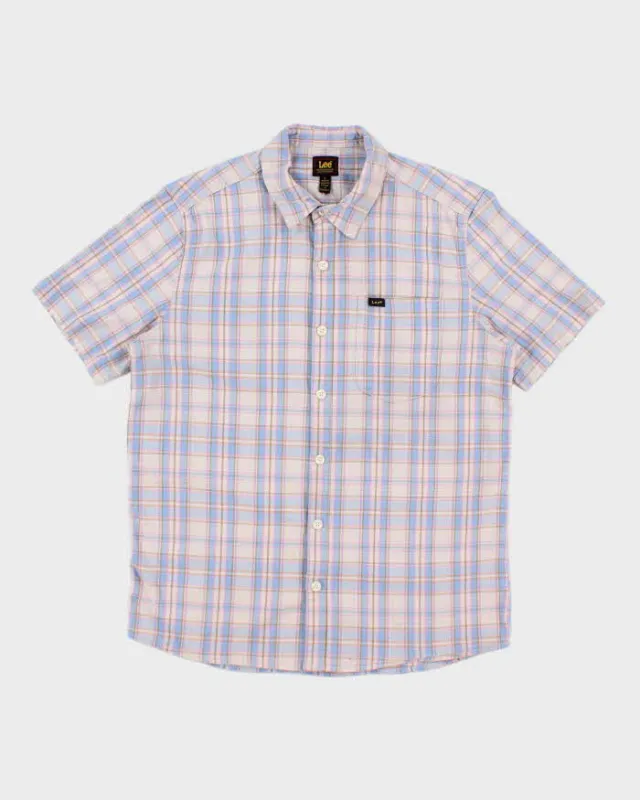 Vintage Lee Check Short Sleeve Shirt - L made by Lee