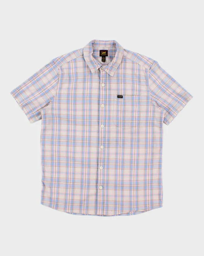 Vintage Lee Check Short Sleeve Shirt - L sold by Rokit