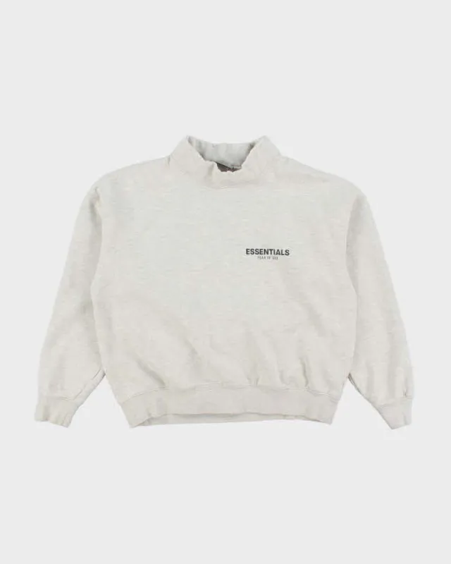 Vintage Essentials High Neck Spell Out Sweatshirt - S sold by Rokit