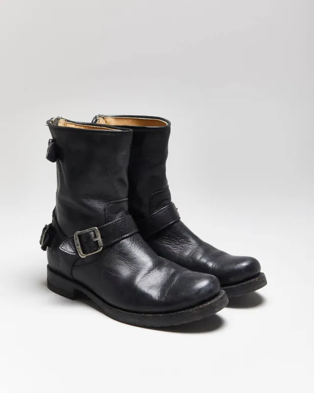 Vintage Frye Leather Biker Boots - UK6 sold by Rokit