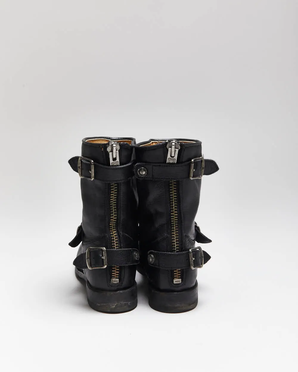 Vintage Frye Leather Biker Boots - UK6 sold by Rokit product image thumbnail 4