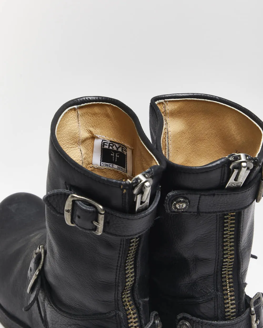 Vintage Frye Leather Biker Boots - UK6 sold by Rokit product image thumbnail 5