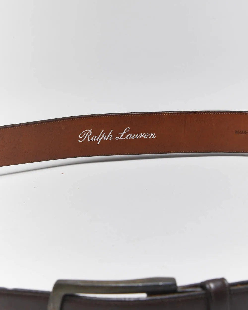 Vintage Ralph Lauren Leather Belt - W40-W44 sold by Rokit product image thumbnail 3