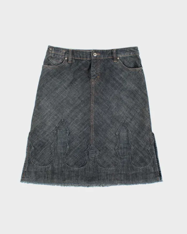 Vintage Y2k 00s Esprit Denim Skirt - M sold by Rokit