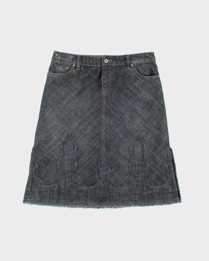 Vintage Y2k 00s Esprit Denim Skirt - M sold by Rokit