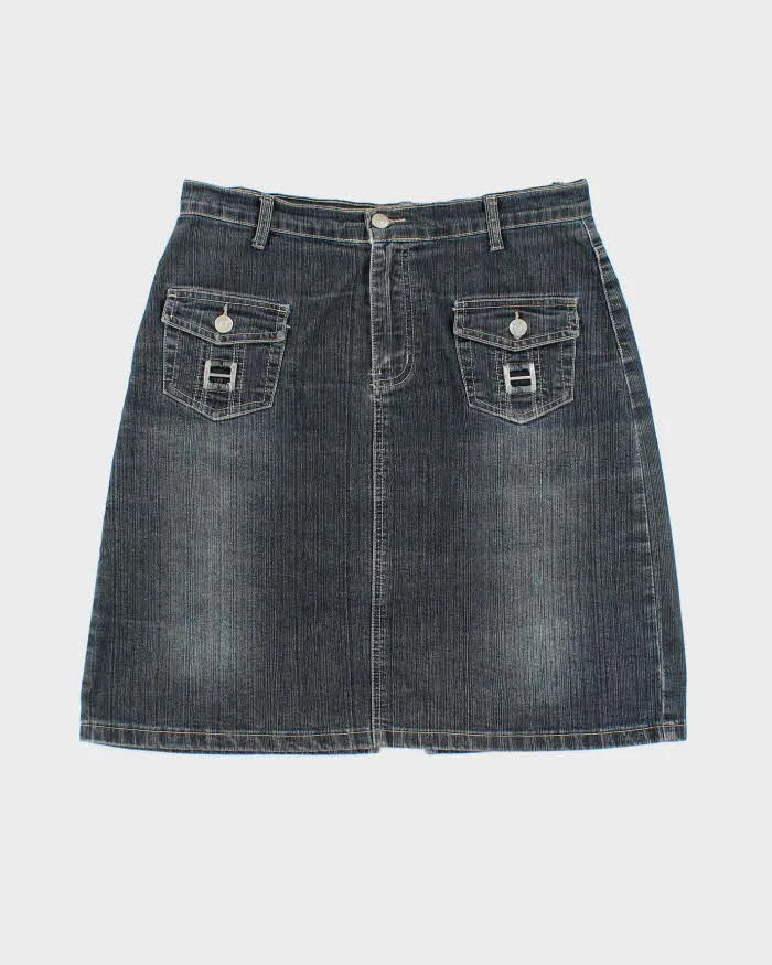 Vintage Y2k 00s Yarrter Denim Skirt - S sold by Rokit