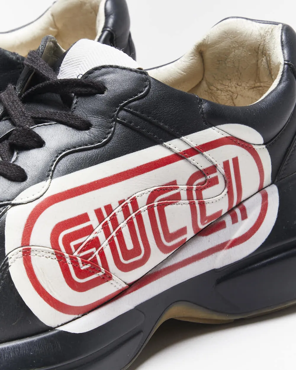 Gucci Rython Leather Trainers - UK8 sold by Rokit product image thumbnail 5