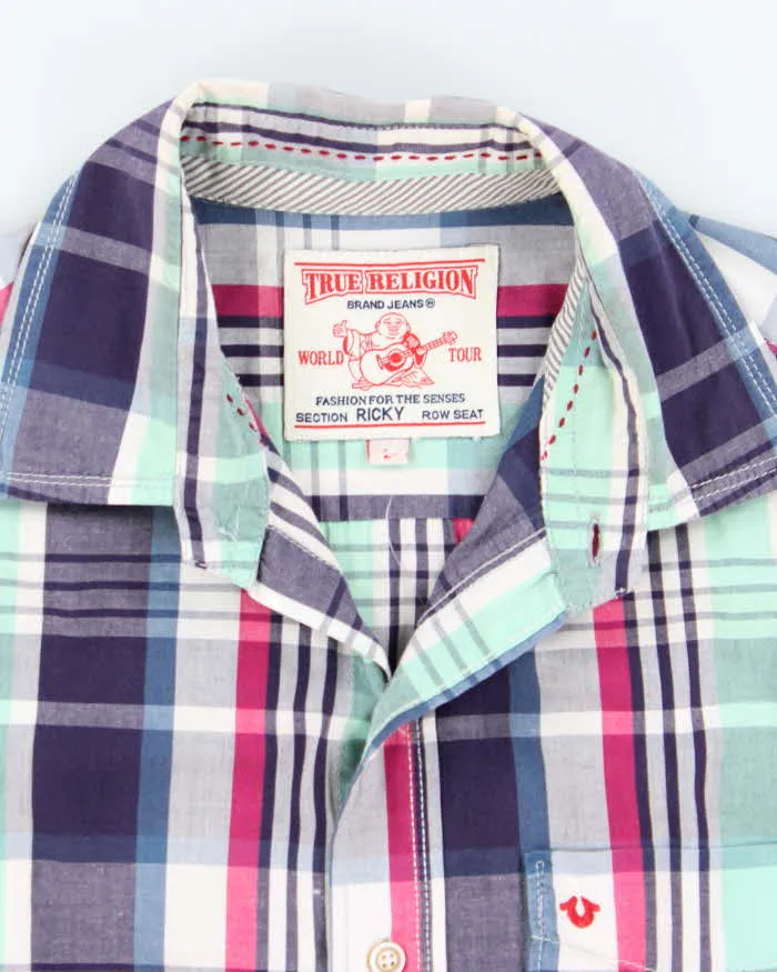 Vintage Y2k 00s True Religion Check Short Sleeve Shirt - L sold by Rokit product image thumbnail 5