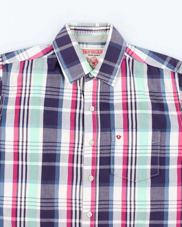 Vintage Y2k 00s True Religion Check Short Sleeve Shirt - L sold by Rokit product image thumbnail 3