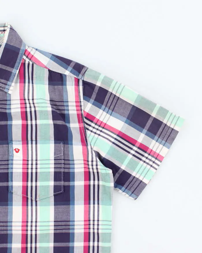 Vintage Y2k 00s True Religion Check Short Sleeve Shirt - L sold by Rokit product image thumbnail 4