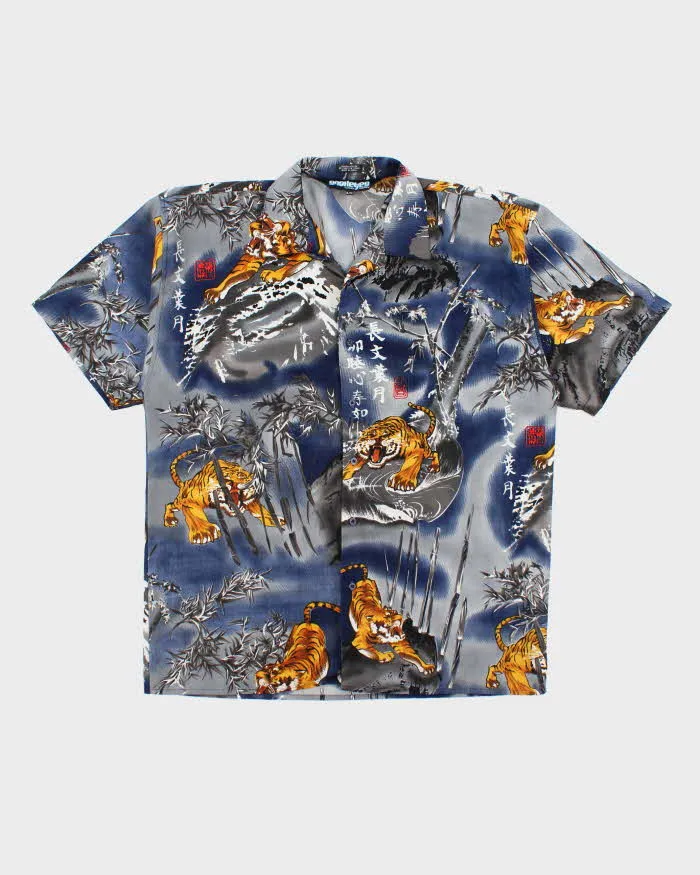 Vintage Y2K Snake Eyes All Over Print Oversized Shirt - XL sold by Rokit