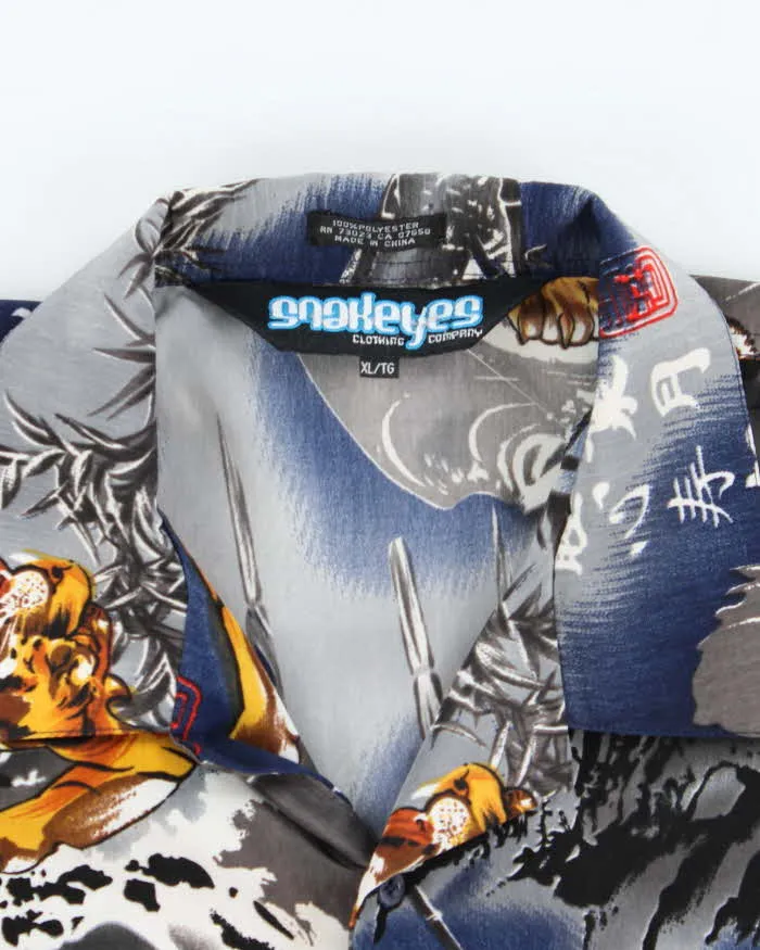 Vintage Y2K Snake Eyes All Over Print Oversized Shirt - XL sold by Rokit product image thumbnail 5