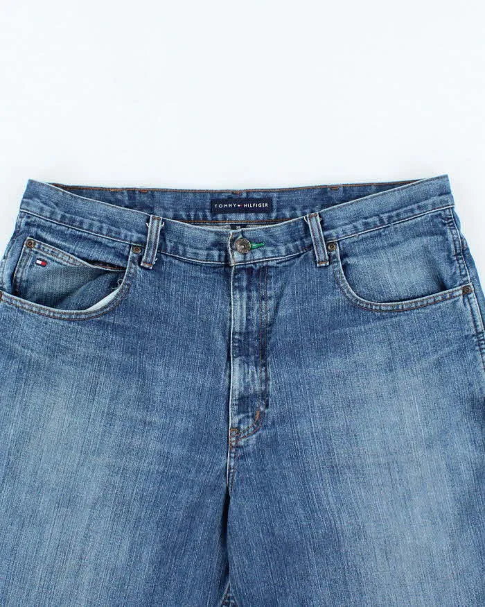 Vintage Tommy Hilfiger Wide Leg Denim Carpenter Shorts - W38 L11 sold by Rokit product image thumbnail 3