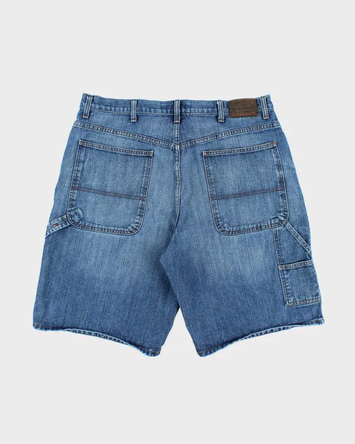 Vintage Tommy Hilfiger Wide Leg Denim Carpenter Shorts - W38 L11 sold by Rokit product image thumbnail 2