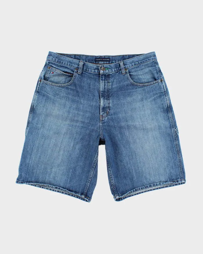 Vintage Tommy Hilfiger Wide Leg Denim Carpenter Shorts - W38 L11 sold by Rokit