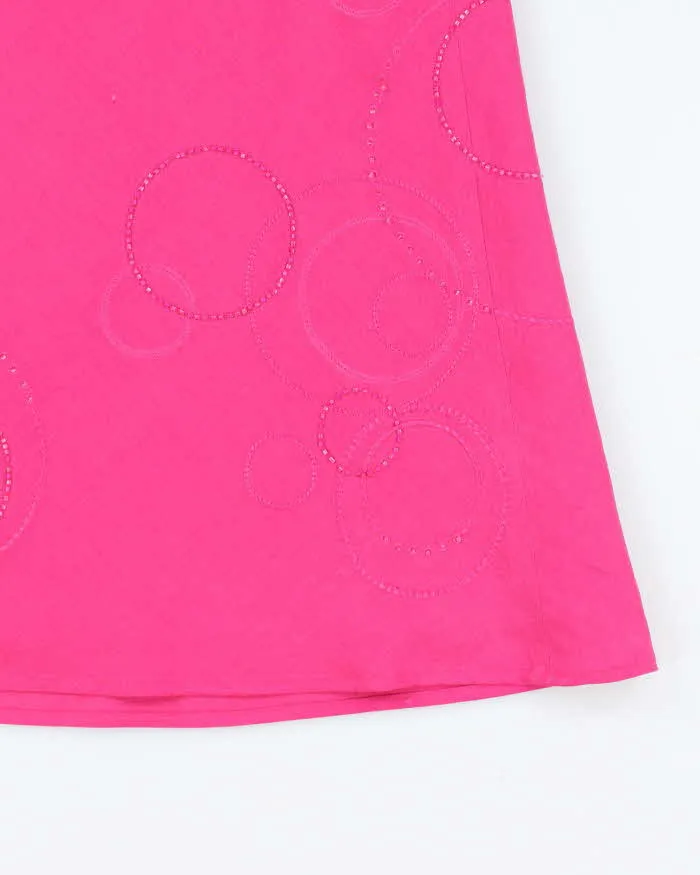 Vintage Y2k 00s Jessica Beaded Linen Skirt - S sold by Rokit product image thumbnail 3