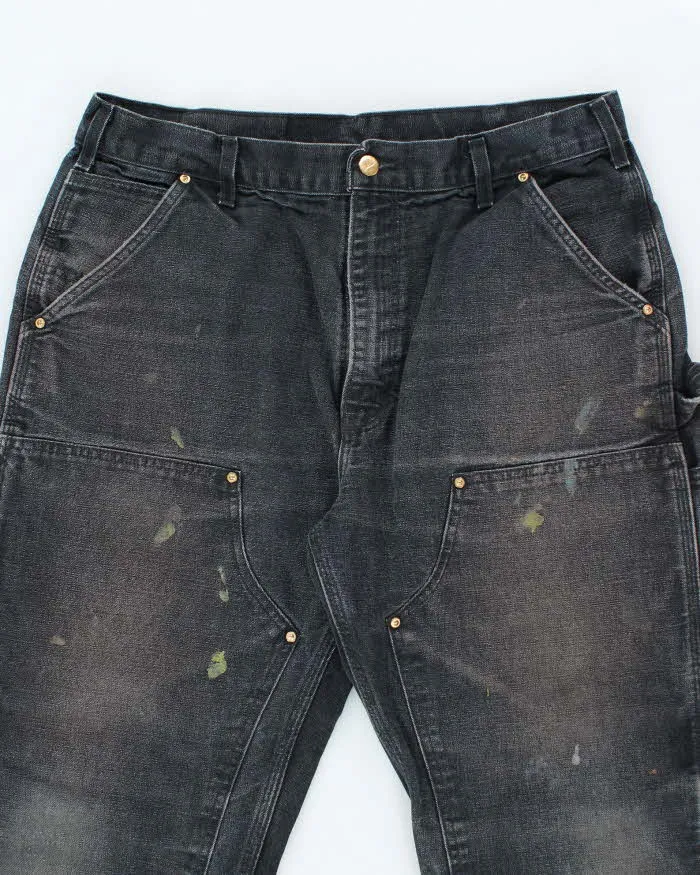 Vintage Carhartt Heavyweight Faded Double Knee Carpenter Trousers - W32 L29 sold by Rokit product image thumbnail 3