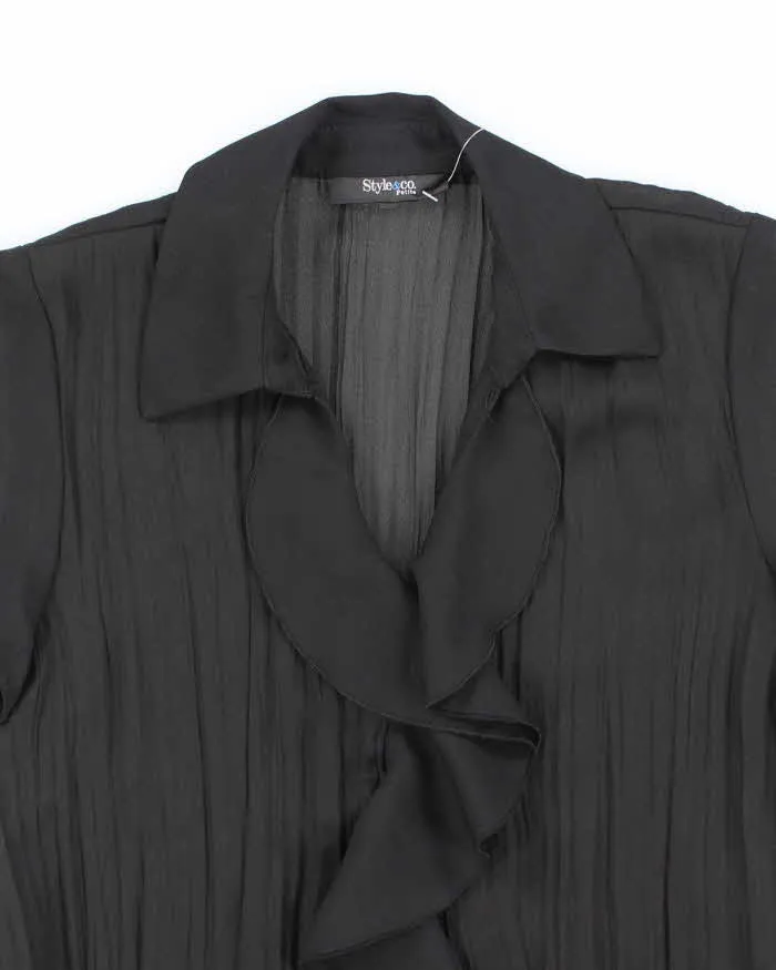 Vintage Y2k 00s Style & Co Sheer Ruffle Blouse - M sold by Rokit product image thumbnail 3