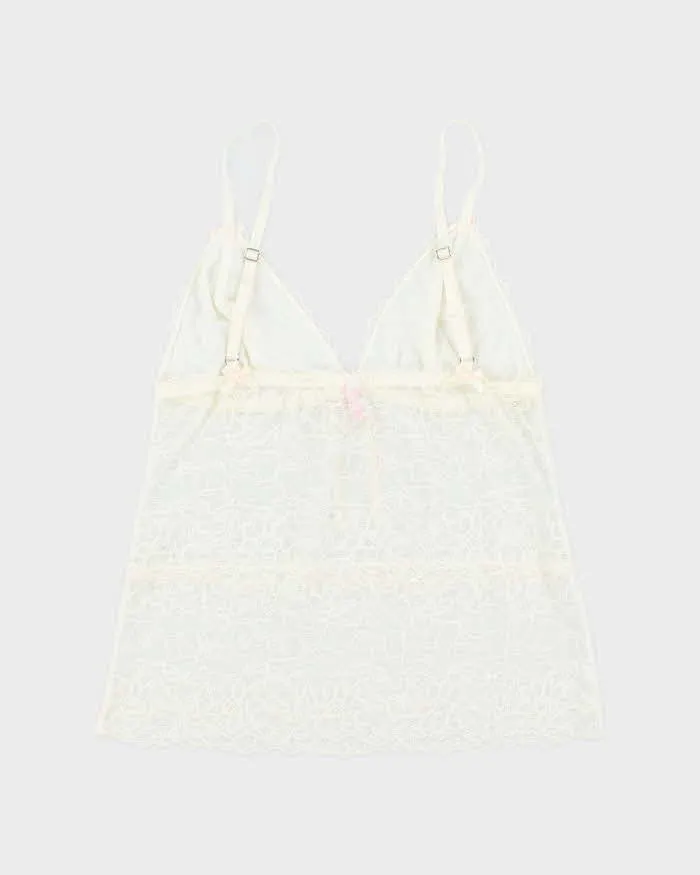 Vintage Y2k 00s Blush Lace Cami - S sold by Rokit product image thumbnail 2