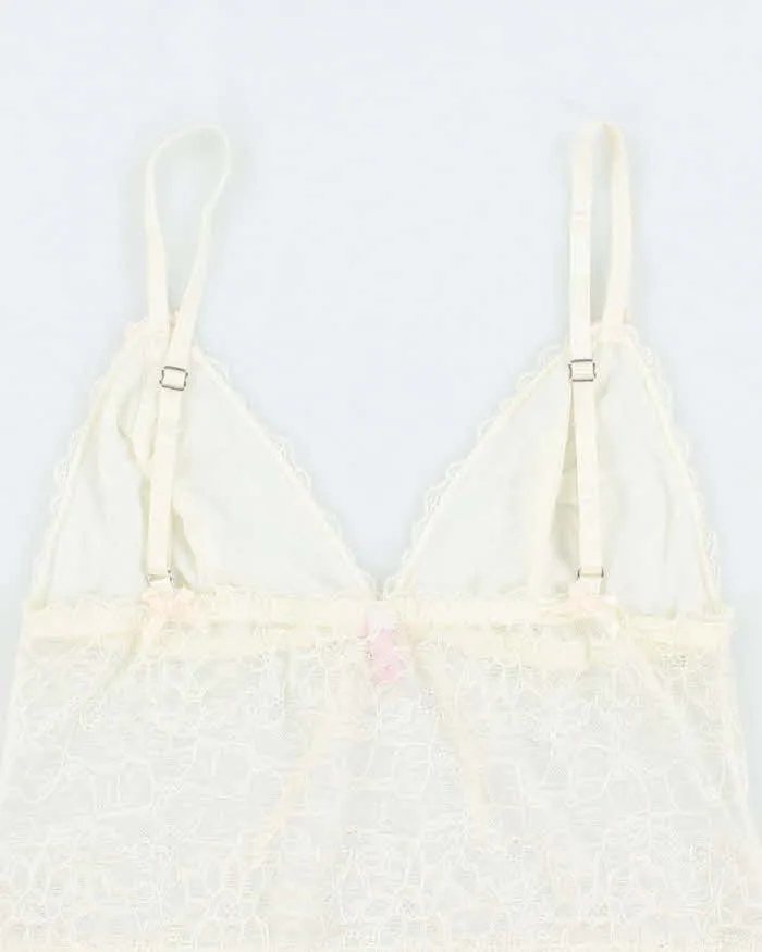 Vintage Y2k 00s Blush Lace Cami - S sold by Rokit product image thumbnail 4