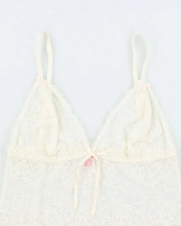 Vintage Y2k 00s Blush Lace Cami - S sold by Rokit product image thumbnail 3