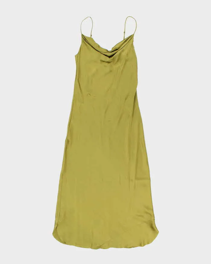 Vintage Nili Lotan Silk Cowl Neck Backless Slip Dress - M sold by Rokit