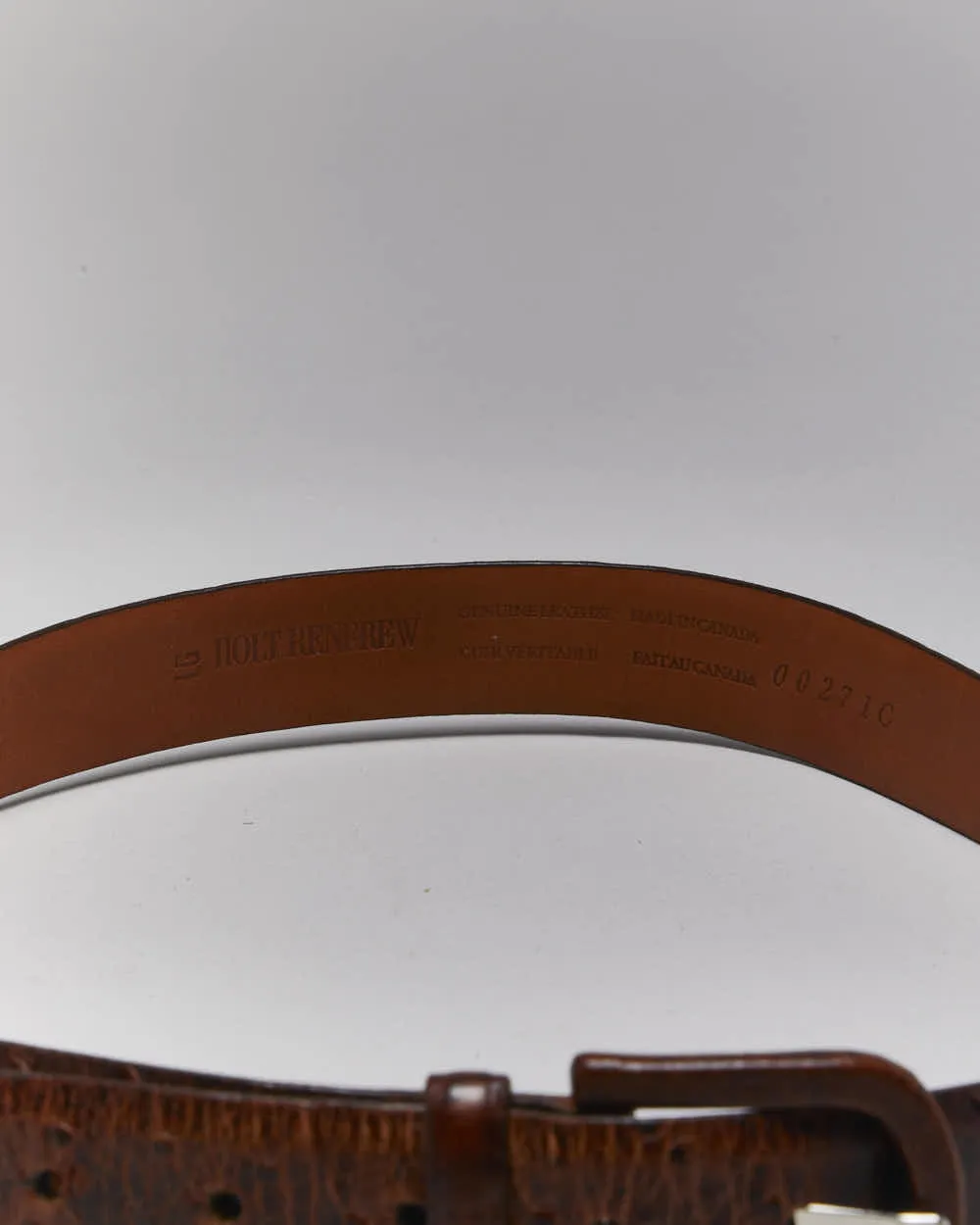 Vintage Holt Renfrew Leather Belt - W30-W34 sold by Rokit product image thumbnail 3
