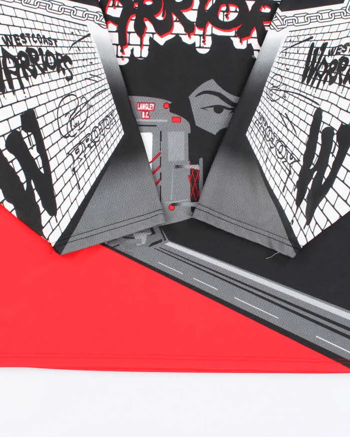 Vintage 90's West Coast Warriors Graphic Printed Hockey Jersey - XL sold by Rokit product image thumbnail 4